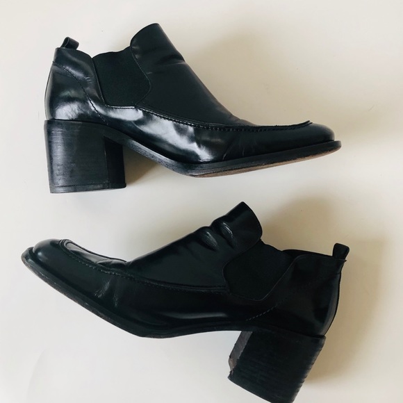 Via Spiga Neiman Marcus Patent Leather Booties Made in Italy #parisfashionweek - Picture 3 of 8